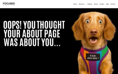 An About page is not a biography.