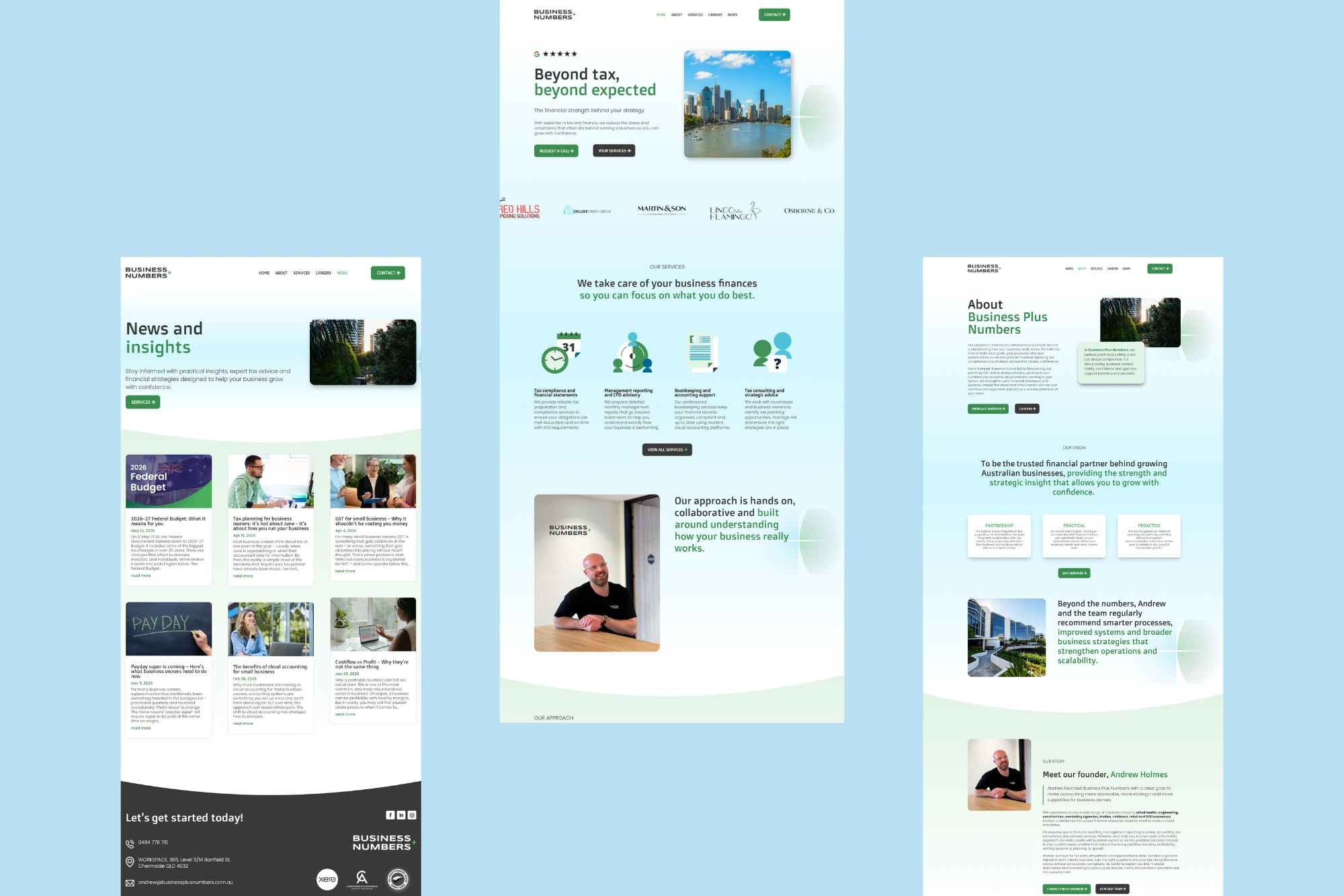 Pictures of Business plus numbers web pages