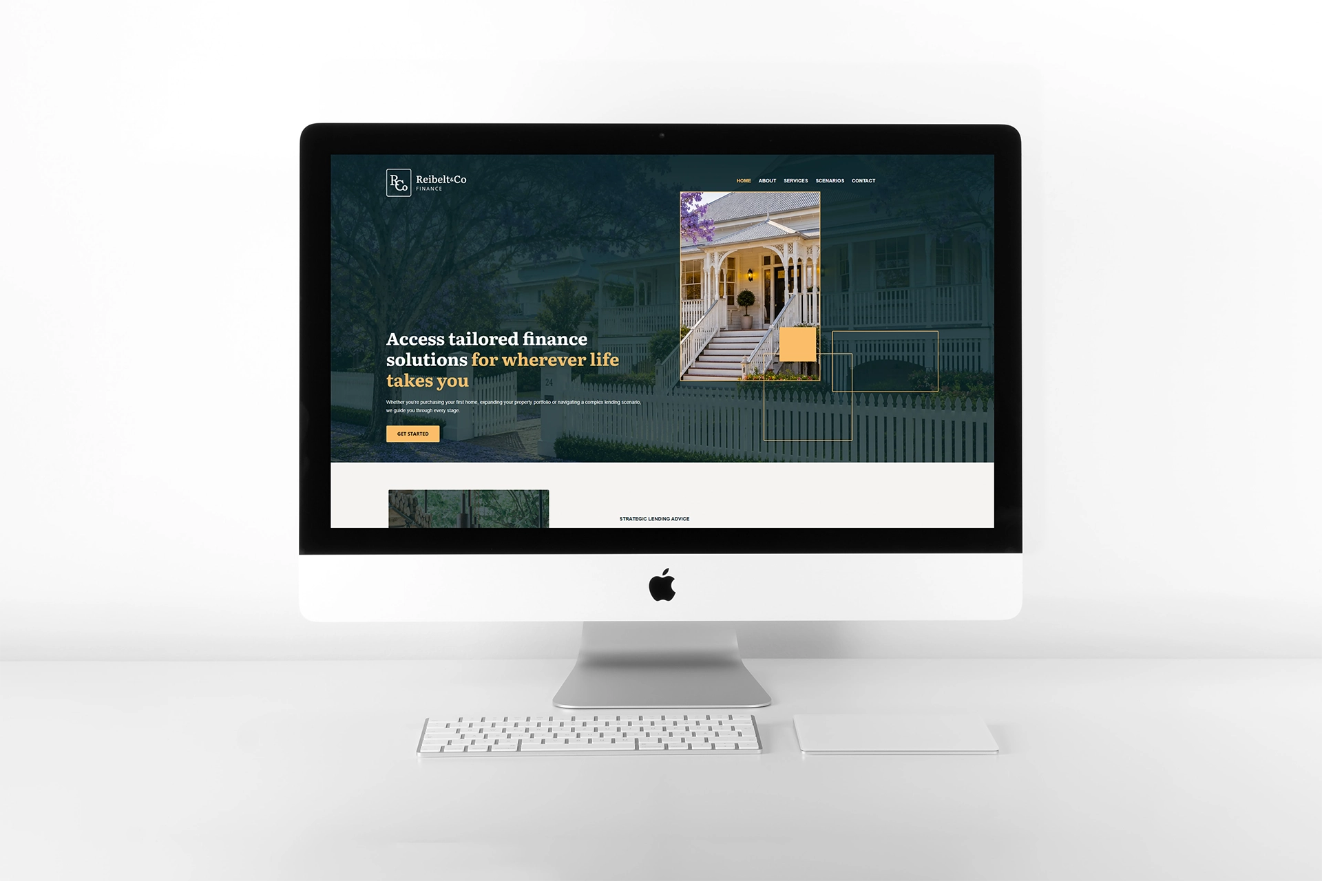 Reibelt & Co Finance Website on computer screen